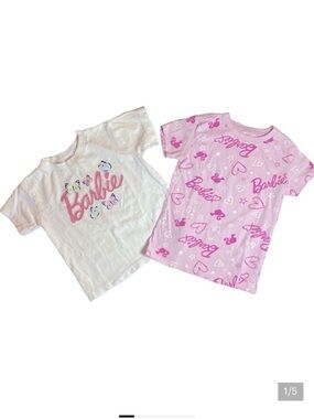 Two Barbie Shirts Size 4T
